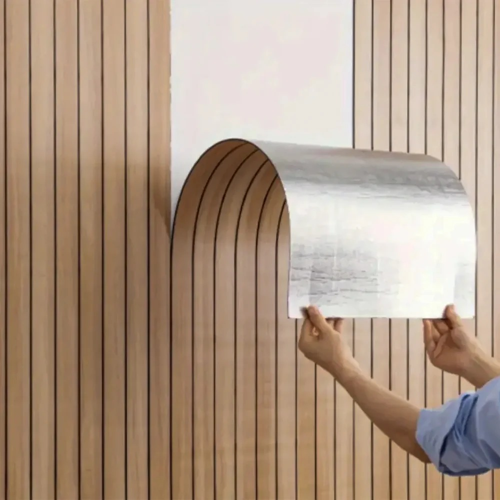 Rollo Adhesivo Revestimiento Símil Wpc 60cm X 3 Mt X 3mm - Imagen 3