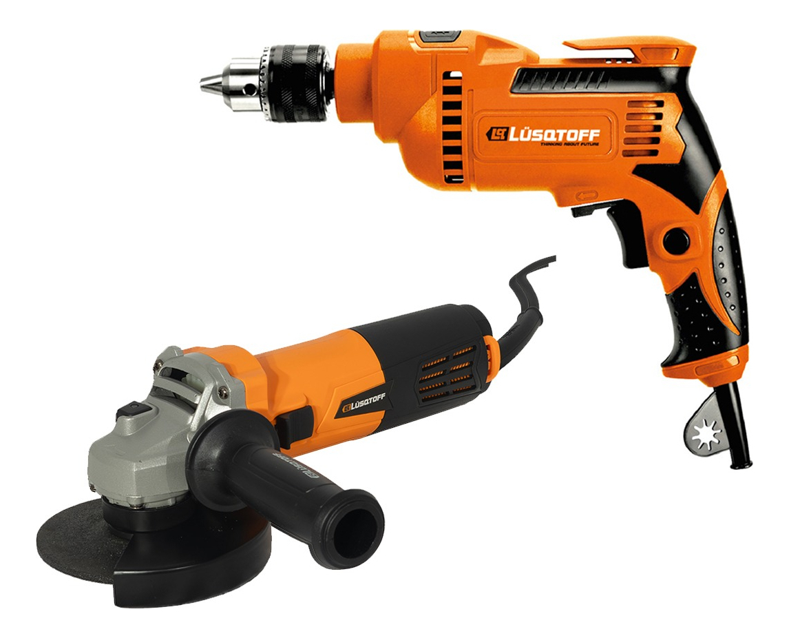 Amoladora Angular Lusqtoff 720w + Taladro Percutor 600w 13mm - Imagen 9