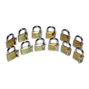 Juego De Candados Maestrados (12unid/4 Llaves Papaiz 50mm Mk