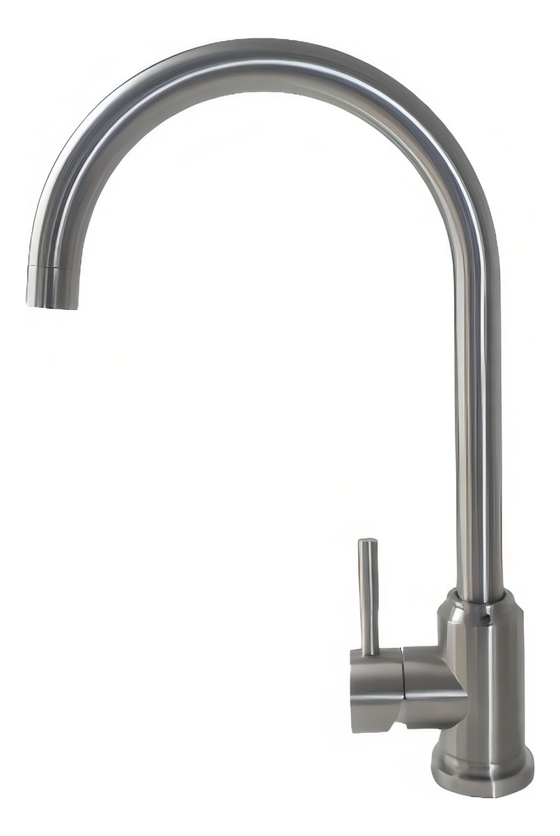 Grifo De Cocina Palito Mesada Satinado Monocomando Rimontti - Imagen 2
