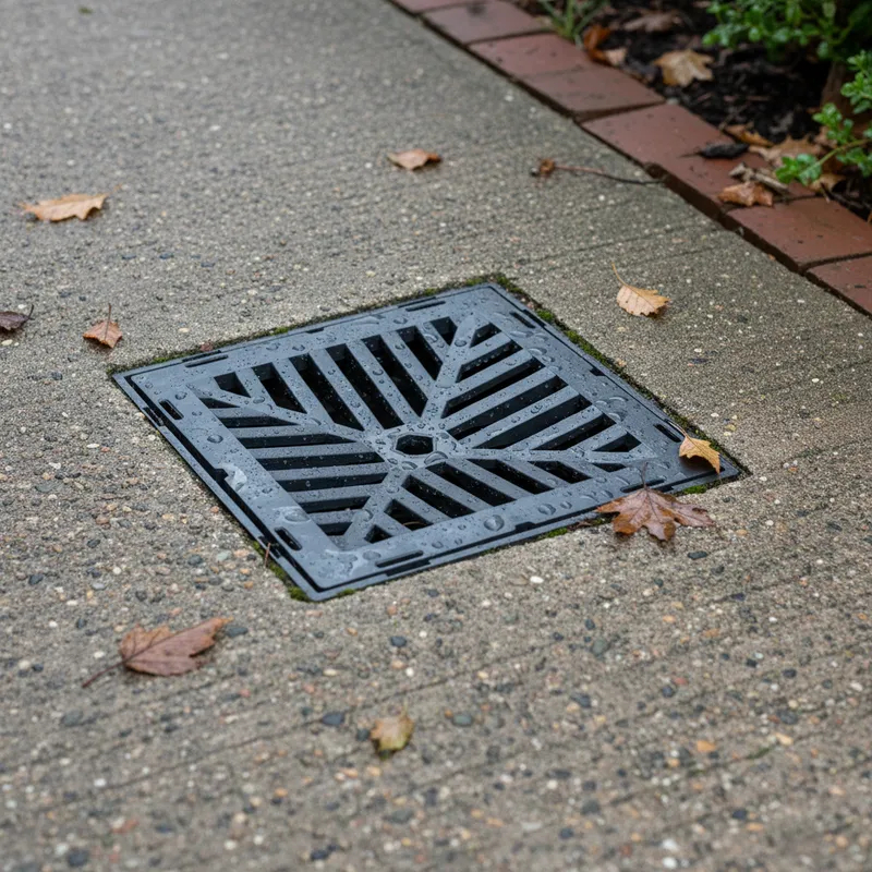 Tapa Y Marco De Camara 40x40 De Polipropileno Roma Lisa - Imagen 3