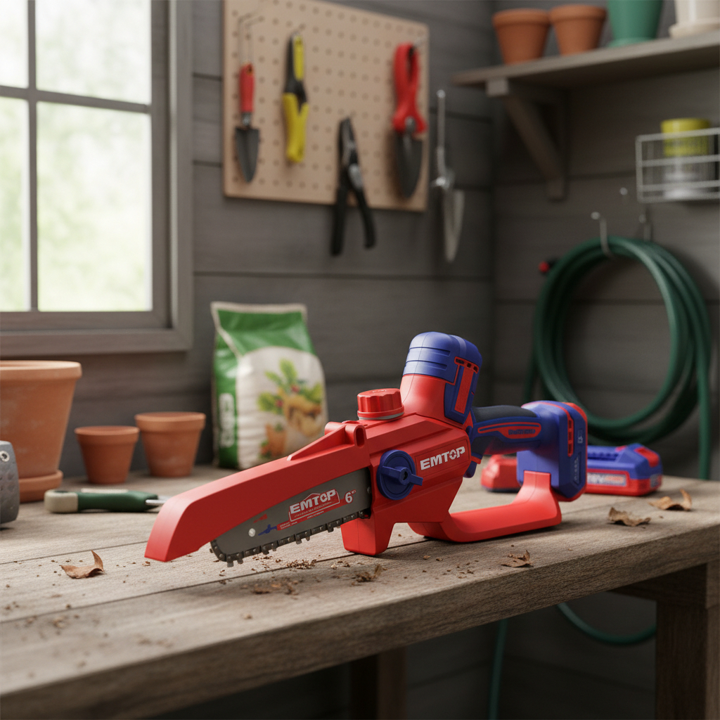 Minisierra 2 Baterias Inalámbrica Emtop Elga20662 - Imagen 3