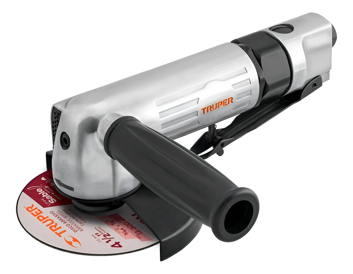 Amoladora Neuamtica Profesional 4-1/2'' Truper Color Gris