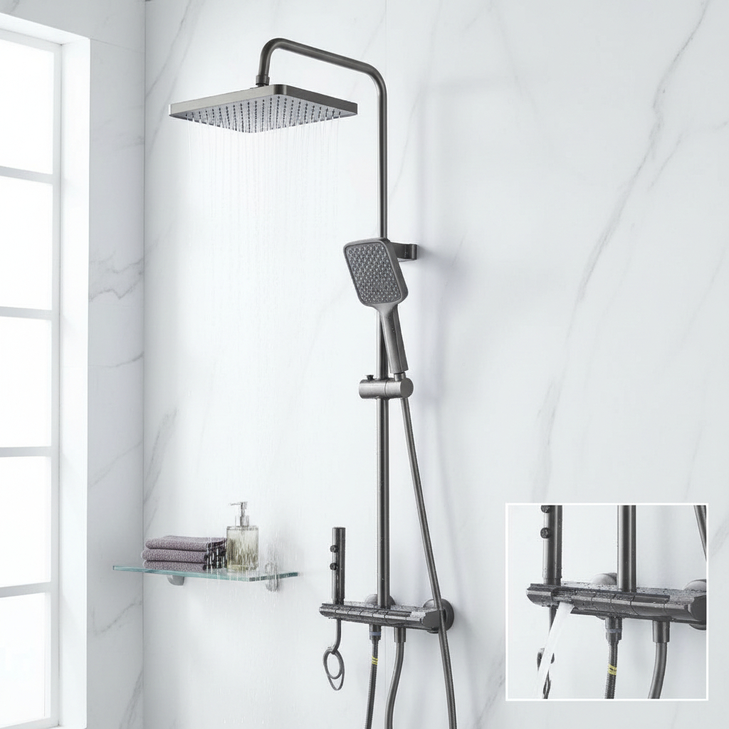 Barral Teclas 4 Funcion Grafito Roseta Cuadrada Rimontti - Imagen 4