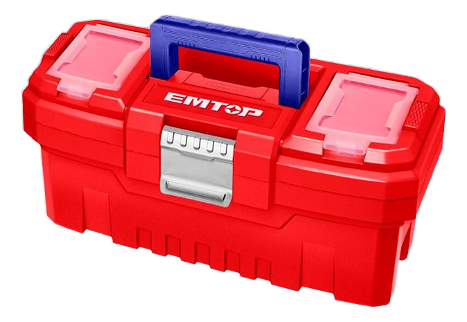 Caja Herramientas 17 PuLG Con Bandeja Cierre Metalico Emtop - Imagen 2