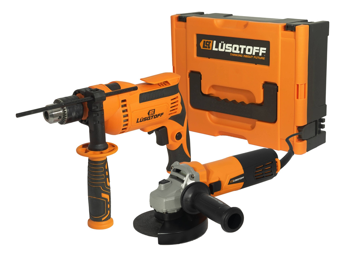 Amoladora Angular Lusqtoff 720w + Taladro Percutor 600w 13mm - Imagen 8