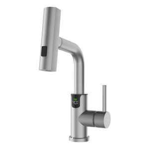 Monocomando Digital Extensible 3 Modos Acero Inoxidable 304