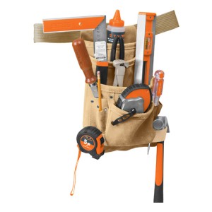 Porta-herram Carnaza,12compartimen,c/cinturón Truper Poca-12