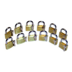 Juego De Candados Maestrados (6unid/2 Llaves Papaiz 60mm Mk