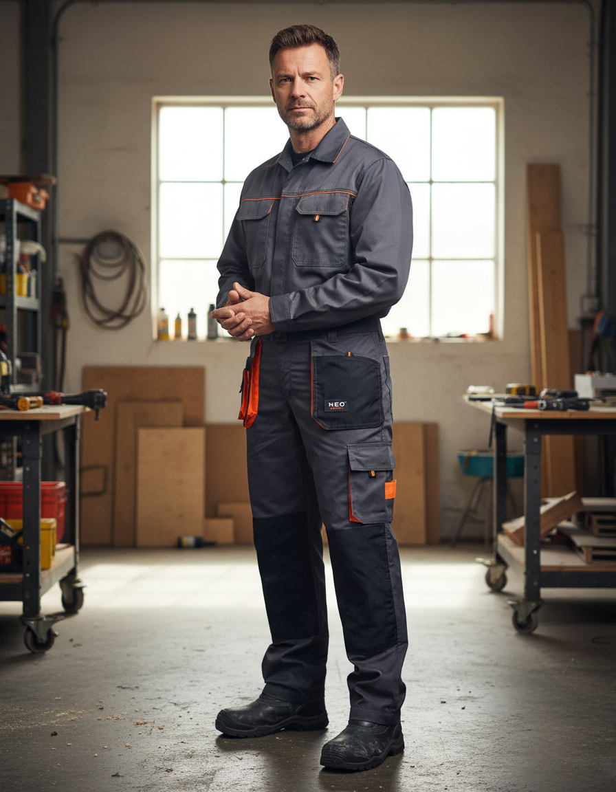 Pantalón De Trabajo Cargo Industrial Reforzado Con Bolsillos