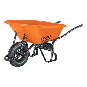 Carretilla 6ft3 Expert Plástica, Neumá. 103008 Color Naranja