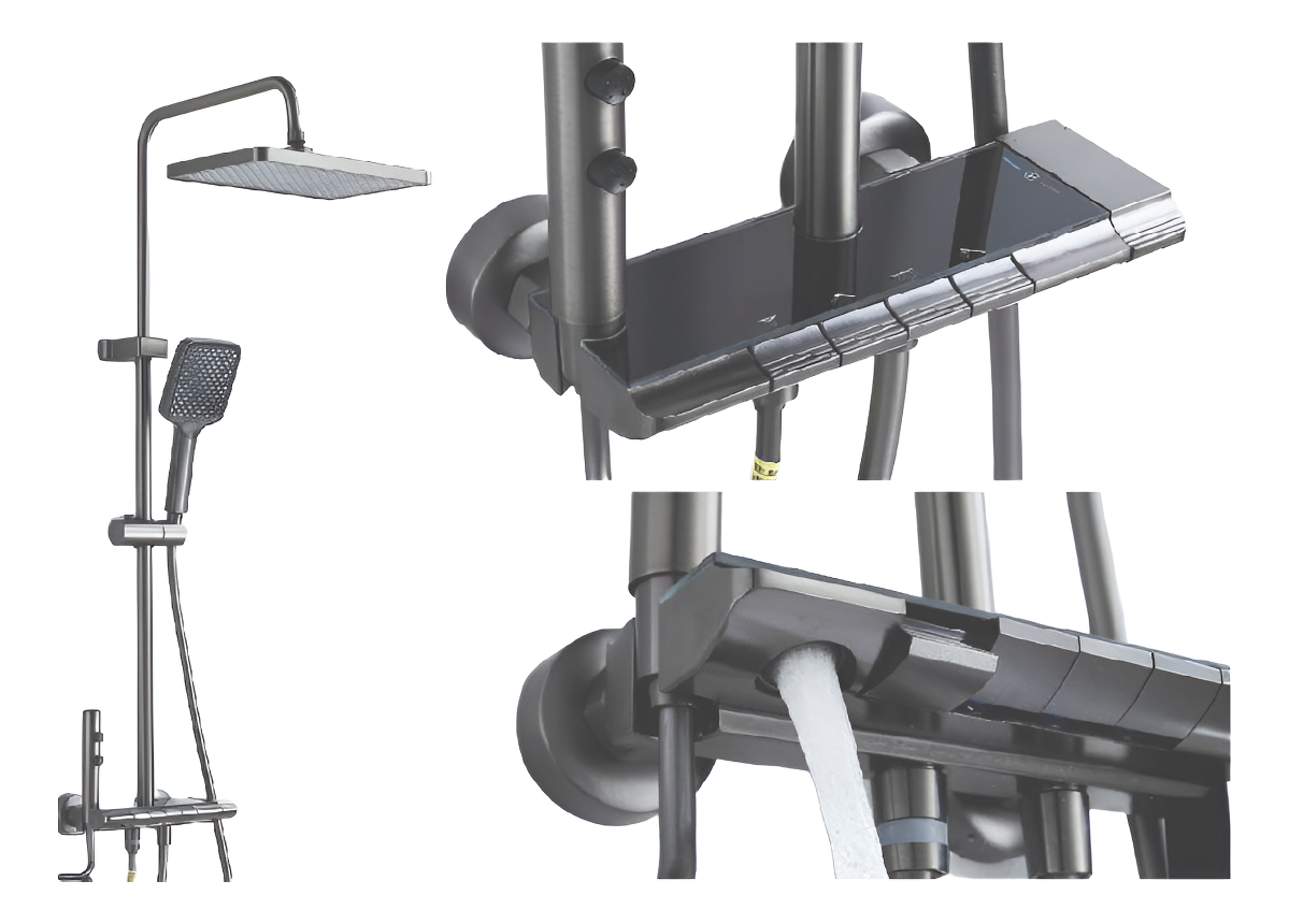 Barral Teclas 4 Funcion Grafito Roseta Cuadrada Rimontti