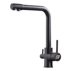 Monocomando Cocina Mesa Para Filtro Ace Inox. Negro Rimontti