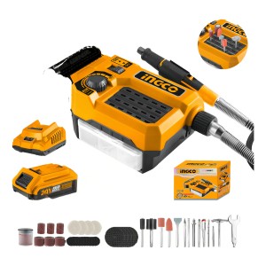 Minitorno C/eje Flexible C/1 Bat + 40 Ac Cmgli20011 Ingco