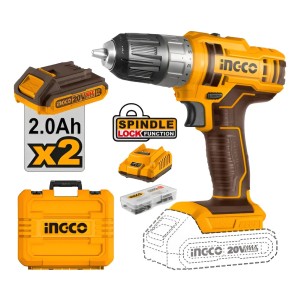 Atornillador 20volt C 2bat Y Maletin Ingco Cdli200528