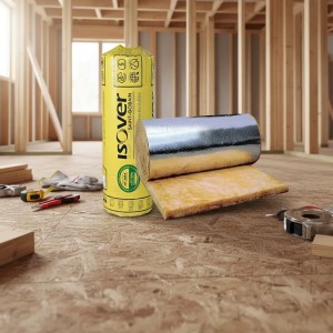 Lana De Vidrio Isover Con Aluminio Aislante Termo Acústico