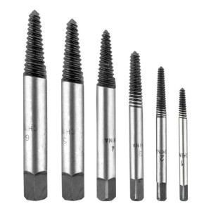 Juego De Extractor De Tornillos X6 Pcs Industrial Cr-v
