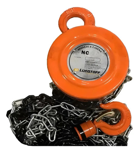 Aparejo Manual A Cadena 2 Toneladas 3 Mts Lusqtoff Reforzado