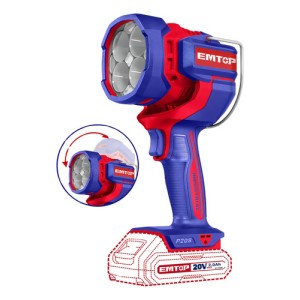 Linterna Industrial Inalamb 20v 2000 Lumens Emtop Elwli2088