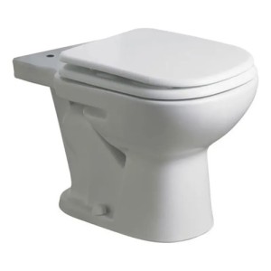Inodoro Largo Ferrum Linea Bari Blanco