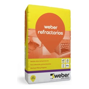 Weber Refractarios Pegamento Adhesivo Mortero Bolsa 10 Kg