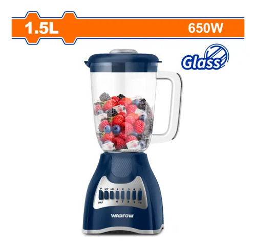 Licuadora 1.5l 650w Jarra De Vidrio 10 Velocidades Wzz4511a - Imagen 2