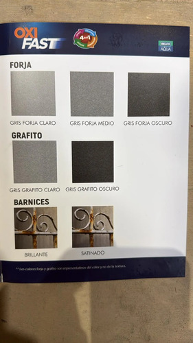 Esmalte Forja Grafito Sobre Oxido Oxifast Belco 0.9 L - Imagen 2