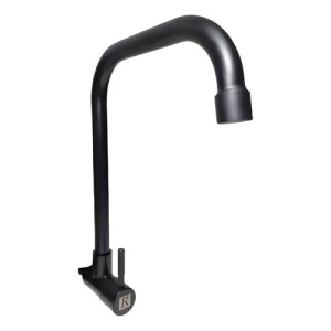 Canilla Grifo Unitario Pared Inox Negro Mate Rimontti