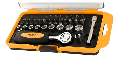 Juego D Dados Y Punta 1/4'' 38 Piezas Tolsen