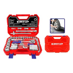 Kit Set 51 Dados 1/2 Y 1/4 Valija Emtop Eskt42511