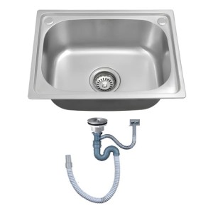 Pileta De Acero Inoxidable Bacha De Sobreponer Vindex Cocina