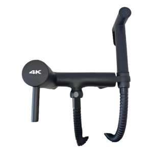 Monocomando Ducha Higiénica Negro Mate 10cm Fym 5 Años Gtia