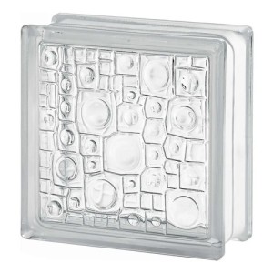 Ladrillo De Vidrio 19 X 19 Clear Sponge Por Unidad