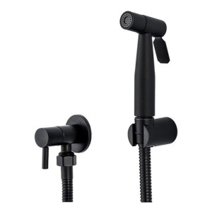 Ducha Higiénica Fria Negra Bidet Inodoro Negro Mate Rimontti