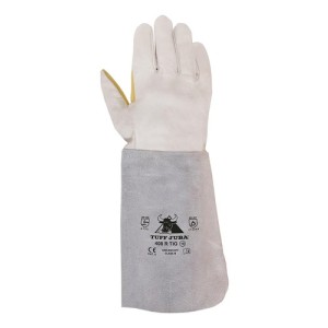 Guantes De Soldador Soldar Largo Secur 14 Reforzado