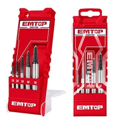 Set Extractor De Tornillos Emtop 5 Piezas Eses1008