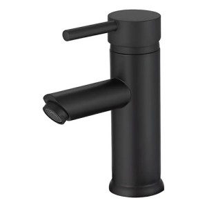 Monocomando Wico Negro Mate Palito Lavatorio 18cm