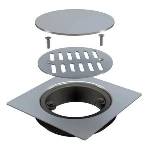 Rejilla Tapa Para Desagüe De Baño Acero Inoxidable 10x10