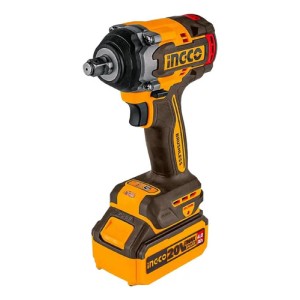 Llave De Impacto 500nm 2 Bat Cargador Maleta Ciwli2050 Ingco Amarillo