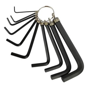 Juego 10 Llaves Allen Hexagonales Tolsen Negro