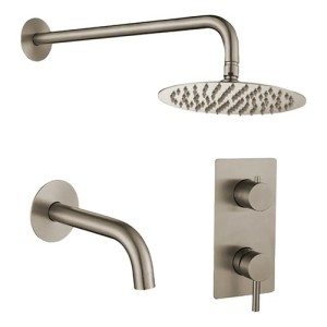 Ducha De Empotrar Acero Inox. Satinado Con Transferencia