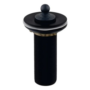 Válvula Lavatorio 7/8 Bronce Con Tapón Negro Rimontti