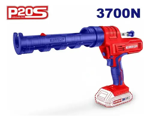 Pistola Aplicadora De Silicona Emtop Elcg2001 20v S/ Bateria - Imagen 3