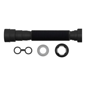 Sifón Corrugado Negro Extensible Pileta Universal Baño Cocin