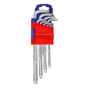 Juego De 9 Llaves Torx T10 A T50 Emtop Ehky3091 Brazo Largo
