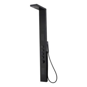 Panel Barral Columna De Ducha Color Negro