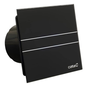 Extractor De Baño Negro Frente De Vidrio Cata E120 G