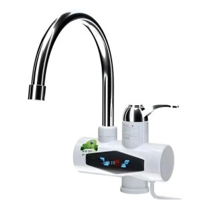 Calentador De Agua Instantáneo Canilla Mesada Cocina Baño Acabado Brillante