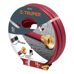 Manguera 4capas 1/2bronce Truper Man-20x12x X Rol 20m