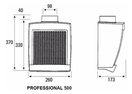 Extractor De Aire Cata Professional 500 Potencia 450m3/h Cocina - Imagen 6